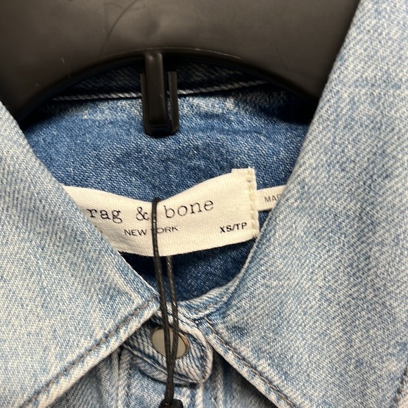 NWT -  Rag & Bone Women's Wyatt Shirt in Vintage Blue - Size XS - Picture 8 of 13